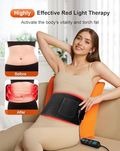 Red Light Therapy for Body, Infrared Red Light Therapy Pad with 660nm Redlight & 850nm Infrared Light Therapy Belt for Back Neck Shoulder - Image 5