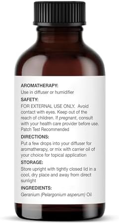 Majestic Pure Essential Oil with Glass Dropper - 100% Pure and Natural - Essential Oils for Diffuser, Aromatherapy, Soap and Candle Making, Geranium Essential Oil, Geranium Oil, 1 Fl Oz (Pack of 2) - Image 5