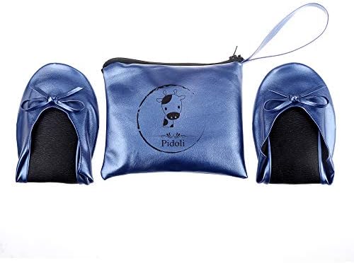 Ballet Flats Shoes -Women's Foldable Portable Travel Roll Up Shoes with Pouch - Image 3