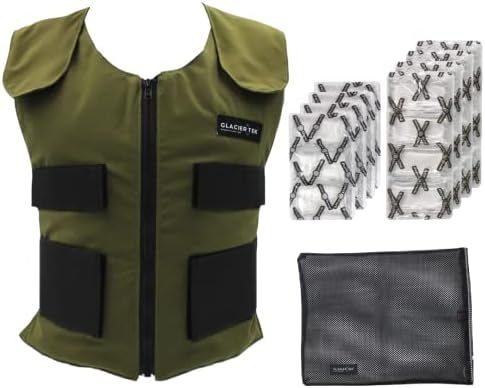 Glacier Tek Cool Vest Personal Cooling, 59 Degrees for 2.5 hours 8 Cool Packs, Recharge in 30 Minutes - Image 2