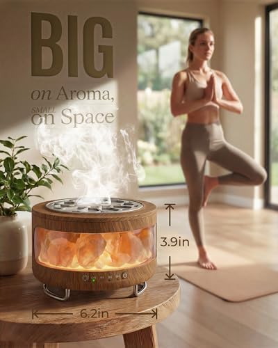 Essential Oil Diffuser with Himalayan Salt Lamp, Scent Diffusers for Home - Image 5