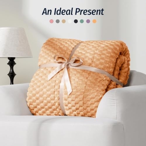 Fleece Weighted Blanket for Adults 60" x 80" 15lbs Soft Fuzzy Blankets - Image 5