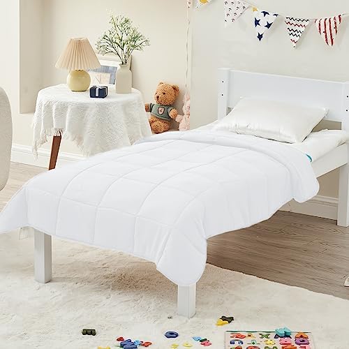 yescool Weighted Blanket (5 lbs, 36" x 48", White) Cooling Heavy Blanket, Perfect for 40-60 lbs, Breathable Throw Blanket Gifts with Premium Glass Bead, Machine Washable - Image 5
