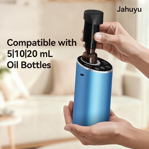 Waterless Essential Oil Diffuser Aromatherapy Scent Diffusers for Home Large Room, Bedroom, Car, Office, Desk, Battery Operated Mini Portable Air Freshener, 3 Countdown Timers & 3 Mist Levels - Image 3