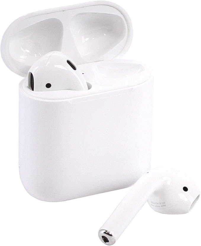 Apple AirPods 2 with Charging Case - White (Renewed) by Amazon+Renewed