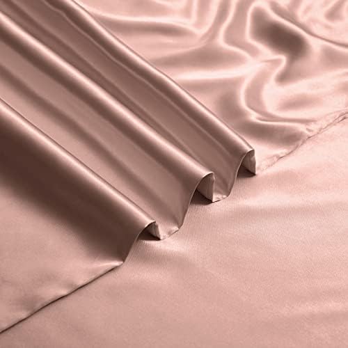 NSGZ Satin Duvet Cover for Weighted Blanket, 48x72, 8 Ties, Champagne Gold - Image 4