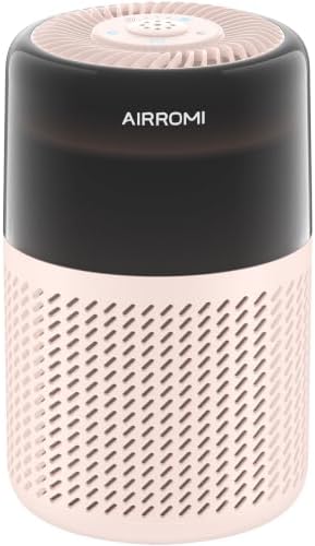 AIRROMI HEPA Air Purifier for Bedroom&Home,Pet Air Purifier for Home Pets,Removes Pet Odor,Cat Litter Smell,Dust,Quiet Room Air Purifier with Scents,360°Air Cleaner,A2005 Creamy Beige by AIRROMI