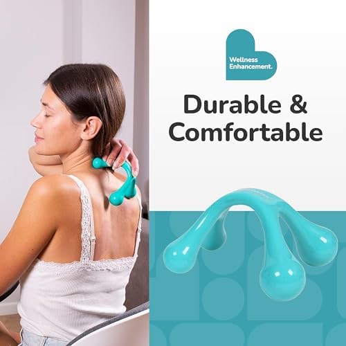 BioSwiss Handheld Full Body Massager, 4-Leg Pressure Point Massage Tool for Back, Neck, and Shoulder, Portable Manual Massager - Image 5