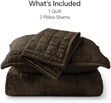 BEDELITE Velvet Quilt Set King Size, Luxury Velvet Comforter Bedding - Image 6