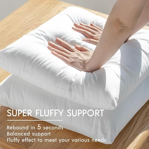 Phantoscope Outdoor Pillows Waterproof 26x26 Outdoor Pillow Inserts 2 Pack - Image 5