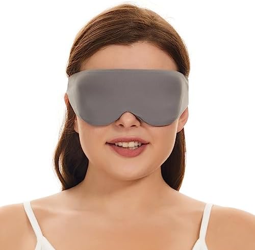 ALASKA BEAR Side Sleeper Sleep Mask, Patented, 100% Blackout, Dark Grey by ALASKABEAR