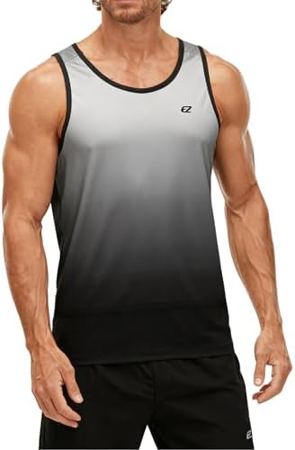 EZRUN Men's Quick Dry Workout Tank Top UPF 50+ Sweat-Wicking Gym Shirt - Image 2