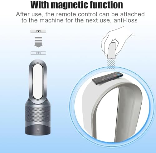 Replacement Remote Control Compatible with Dyson Pure Hot+Cool HP02 HP03 Air Purifier Fan with Battery with Magnetic - Image 4