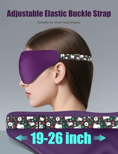Sleep Mask for Side Sleeper Women Men, EVA BELLE Eye Mask for Sleeping Light Blocking, 3D Sleeping Mask Blackout, Soft Breathable Eye Shade Cover with Adjustable Elastic Strap for Travel Home Nap Rest - Image 6