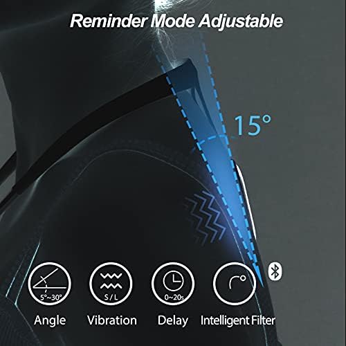 P1 Posture Corrector for Women Men, Strapless Upper Back Brace, Vibration Reminder, Rechargeable, 50H Battery - Image 5