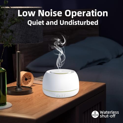SEEDSEEL 300ML Essential Oil Diffuser - 8 Hours Run Time, Aromatherapy Diffuser with Remote Control, 7-Color LED Lights for Home, Bedroom - Image 5