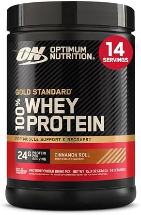 Optimum Nutrition Gold Standard Whey Protein Powder, Cinnamon Roll, 1 LB by OPTIMUMNUTRITION