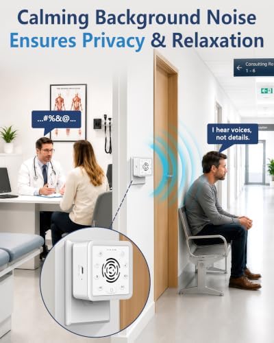 Office Privacy & Noise Canceling White Noise Machine: 90dB 30-Level Volume - Image 4