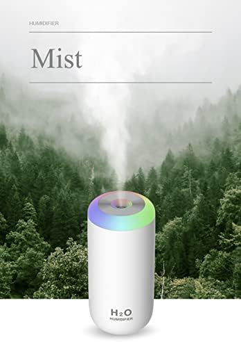 Mini Humidifier, 350ml Small Humidifier for bedroom, desk, portable, travel, plant (Pink) - Image 5