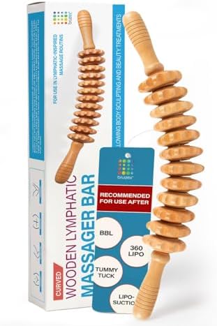 Bruizex Wood Therapy Massage Tool, Lymphatic Drainage Massage Roller Stick - Image 7