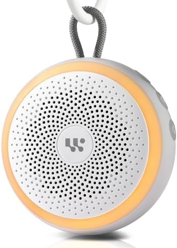 White Noise Machine - Portable Sound Machine for Baby Adult, 20 Non-looping Soothing Sound, Noise Canceling for Sleeping, Sound Therapy for Office Home, Travel, Registry Gift (White) by WorWoder