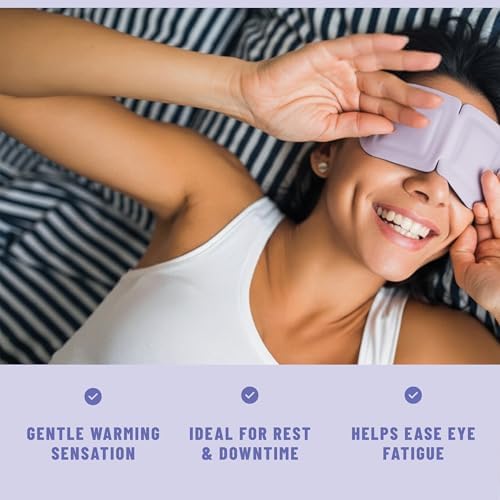 TOLEVITA Steam Eye Mask, 20 Pack Self-Heating Disposable Warm Eye Masks for Relaxation & Comfort, Lavender, Mint, Jasmine & Chamomile Aromas, Spa Sleep Mask, Travel Essentials - Image 2