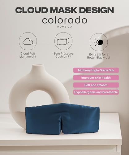 SUNDAYSILKS™ | Adjustable Silk Sleep Mask for Side Sleeper | Cloud-Like Comfort, Weighted for Deep Sleep | Soft Sleep Face Mask for Women & Men, Full Blackout, Cooling Silk Eye Mask for Sleeping - Image 3