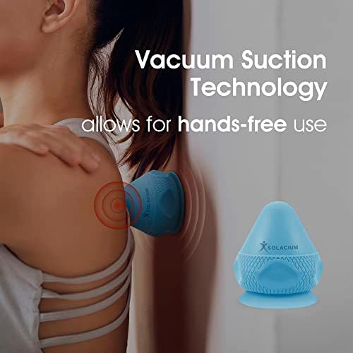 Solacium Mountable Massage Therapy Tool - Multi-Surface Suction Cup Wall Massage Tool for Sore Muscles, Myofascial Release, Stress Relief, Trigger Point and Deep Tissue Massage (Light Blue) - Image 3