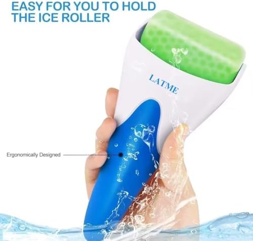 LATME Ice Roller for Face Eyes,Womens Gifts,Face Massager Roller Puffiness Migraine Pain Relief and Minor Injury (Green) - Image 6
