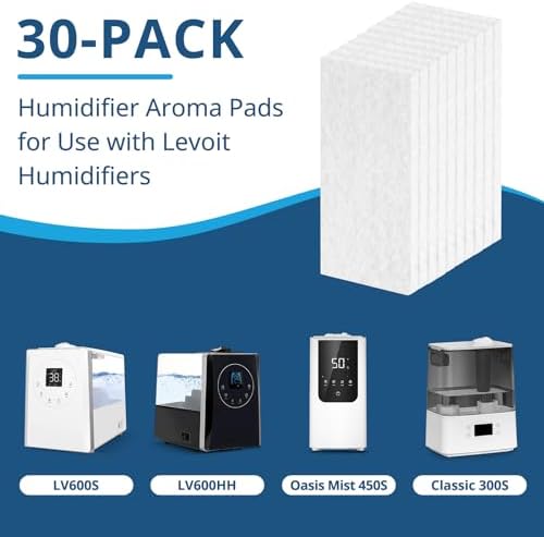 30-Pack Aroma Pads for LEVOIT LV600S,Classic300S, OasisMist450S Humidifier - Image 2