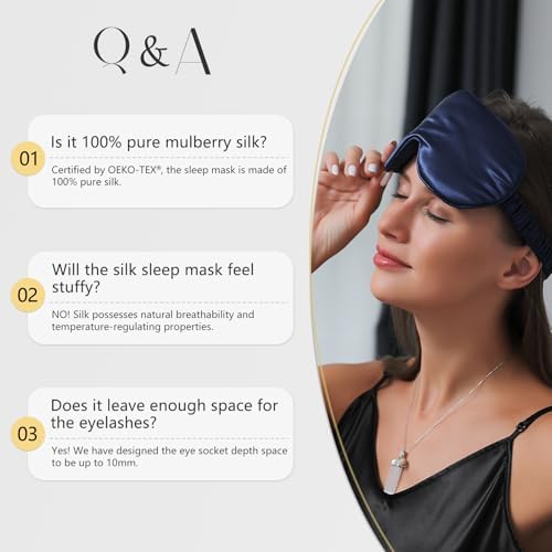 ZIMASILK Adjustable 22 Momme 100% Pure Mulberry Silk Sleep Mask - Image 6