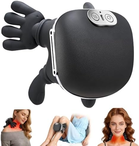 Shoulder & Neck Massager with Heat, 4D Bionic Kneading Deep Tissue Massage by ANUWEO