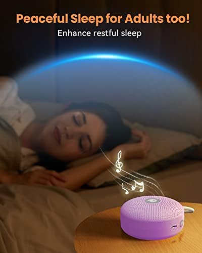 Dreamegg Baby Sleep Soother - Portable White Noise Machine Sound Machine Baby, Features Powerful Battery, 21 Soothing Sound, Noise Canceling for Office & Sleeping, Home, Travel, Gift - Image 7