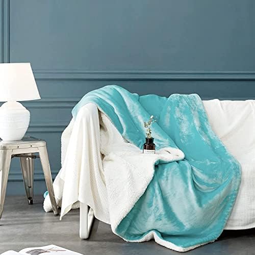 LBRO2M Sherpa Fleece Bed Blanket Super Soft Plush Warm Throw Queen 90"X90" - Image 3