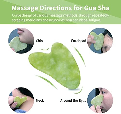 AECW 3-in-1 Natural Jade Roller and Gua Sha Set for Face and Eye Ice Roller Facial Cooling Massage Roller (White Ice Roller + Jade Roller + Gua Sha) - Image 5
