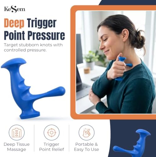 Manual Trigger Point Massage Tool Set, 3 Pack Deep Tissue Massage Tools With Thumb Saver & 3-Legged Massage Knobs, Handheld Pressure Point Massager For Neck, Back, Shoulders, Legs, Feet & Full Body - Image 2