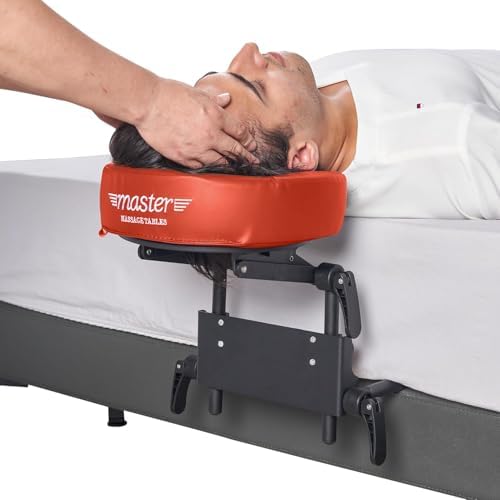 Master Massage Home Massage Kit Professional, Adjustable Headrest & PU Face Cushion for Private Masseuse, Face Down Mattress Top Massage Kit Family Use (Cinnamon) by MasterMassage