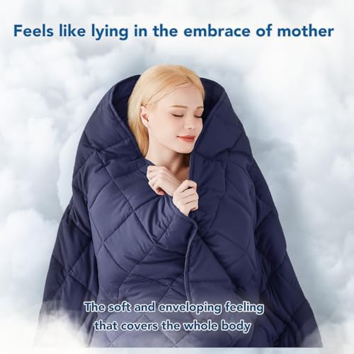 Topcee Weighted Blanket for Adults (25 lbs, 60" x 80") Queen Size Soft Cooling Heavy Blanket Sleeping, Apply to 240-260 lbs Body, Thick Breathable Blanket with Glass Bead, Easy Care - Image 4
