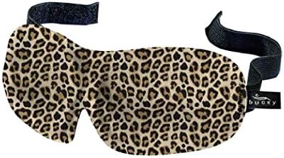 Bucky 40 Blinks No Pressure Printed Eye Mask for Travel & Sleep, Leopard, One Size by Bucky