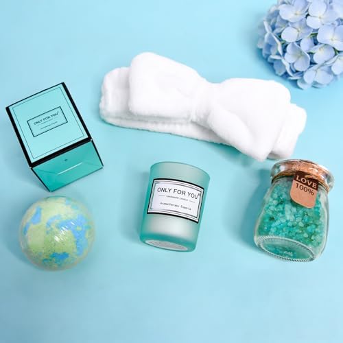 Self Care Gifts Baskets Women, 16PCS Get Well Soon Gift Box Relaxing Spa Set Care Package for Birthday, Valentines Day, Mothers Day, Christmas Gifts for Mom Girlfriend Sister Wife Grandma (Blue) - Image 5