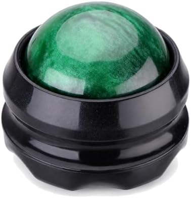 Manual Massage Ball Roller for Deep Tissue & Back Relief - Green Handheld Massage Tool for Essential Oils & Couples Therapy by Unknown