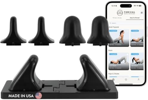 Thrival Deep Tissue Pro, Adjustable Psoas Muscle Release Tool, Carbon Black by ThrivalMuscleRecovery