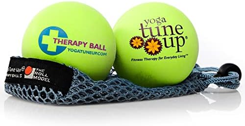 YOGA TUNE UP® Therapy Balls in Tote by Tune Up Fitness - Massage Balls for Trigger Point, Pressure Point & Myofascial Release - Use as Single or Peanut Ball for Pain Relief & Relaxation (Apple Green) by TuneUpFitness