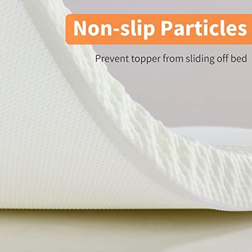 HOMBYS Memory Foam Bed Mattress Topper with Removable Cover, Massage Table Mattress Topper with Elastic Bands, Non-Slip Lash Bed Cushion Only, 73"x24"x2" - Image 7