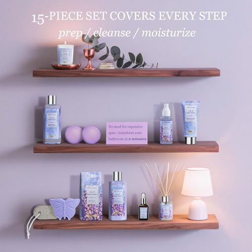 Gift Baskets for Women, 15pcs Lilac Jasmine Self Care Gifts for Women - Image 6