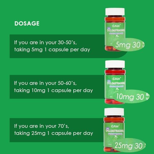 CAW Nano Cycloastragenol 5Mg | Telomere Length Anti-Aging | DNA Repair Cell Health | 30 Enteric-Coated Capsules - Image 5