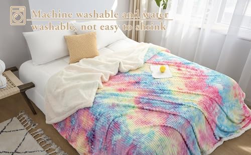 LBRO2M Sherpa Fleece Bed Blanket Super Soft Plush Warm Throw Twin 65"X90" - Image 3