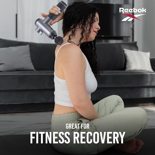 Reebok - Deep Tissue Massage Gun with Multiple Heads and Speed Settings - Image 6
