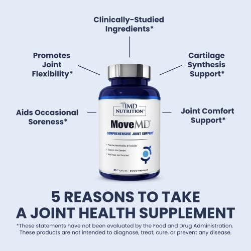1MD Nutrition MoveMD - Health Supplement for Joint Discomfort & Support - Our Collagen Pills are Skillfully Formulated for Women & Men w/Hyaluronic Acid & Astaxanthin - Image 6