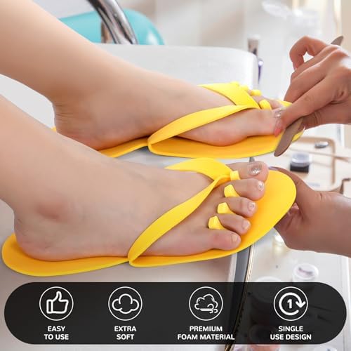 Suhine 120 Pair Disposable Pedicure Slipper and Toe Separators Kit - Image 4